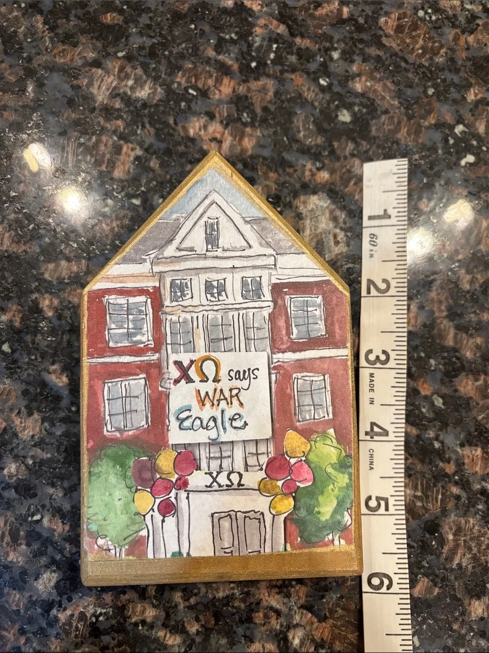 Chi O wooden block house